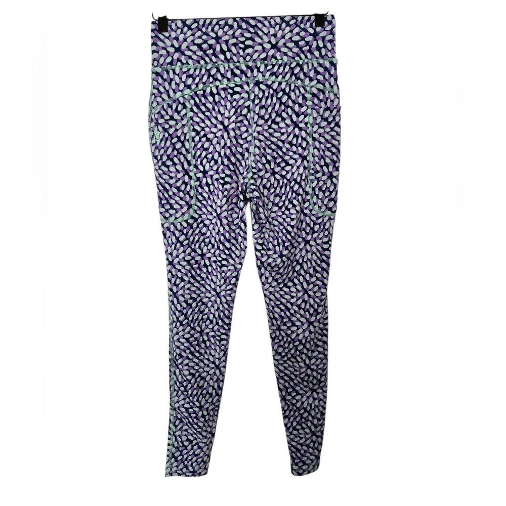 ✨ NWT Pop Fit Matching Activewear Set – Medium – Purple Abstract Print Leggings